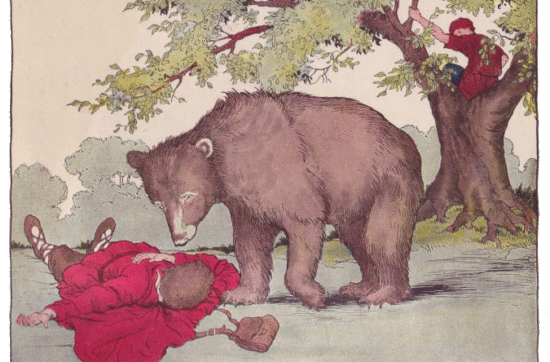 Two Travellers and a Bear